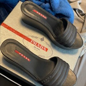 Lightly worn chunky PRADA Sandals - women’s size 8